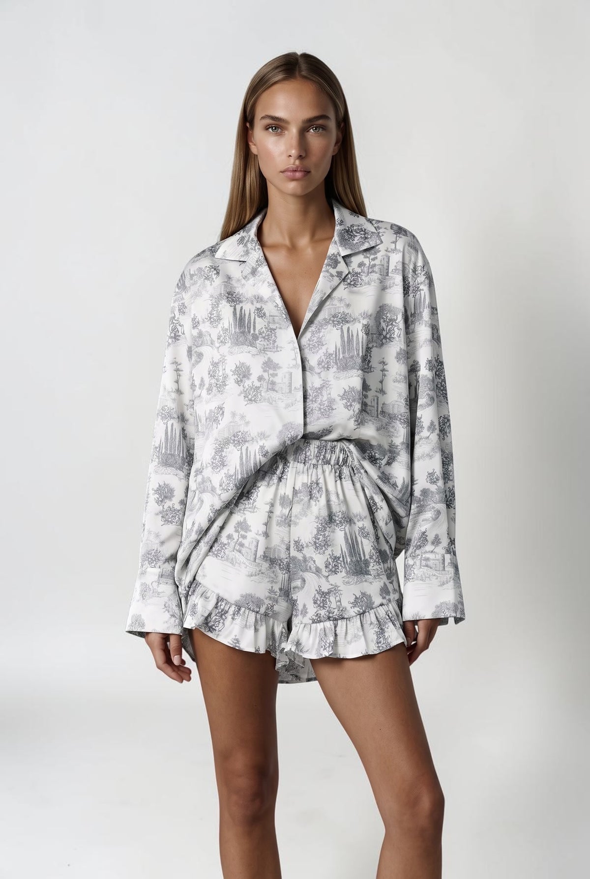 Koszula oversize J'ADORE szara
